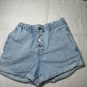 Zara Denim Button-Up Kids Shorts